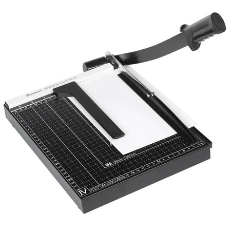Base 12 Cut Double2C Paper C utter A4 Paper Trimmer Photo Guillotine Craft Machine with Heavy Duty Gridded Base 12'' Cut Length and 12 Sheet Capacity for Home Office ()