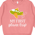 thumbnail image 3 of Inktastic My First Plane Trip Airplane Travel Toddler Sweatshirt, 3 of 4