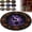 Style C-23.6 in, variant on 3D Skeleton Vortex Halloween Rug, Round Optical Illusion Area Rug with Non-Slip Backing for Indoor Decor