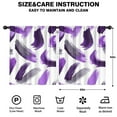 thumbnail image 2 of Blackout Kids Curtains,Purple and Grey Abstract Art Artwork Childrens Insulated Curtains Set Of 2,Bedroom Essentials,Toddler Room Decor 52x63in(132x160cm), 2 of 4