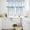 Blue White, variant on Yellow Polka Dot Kitchen Curtains Sets for Windows 36 Inch Length, Ombre Abstract White Monochrome Rod Pocket Window Treatments Tier Curtains and Valances Set for Bedroom/Bathroom