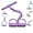Purple6, variant on Multifunctional Tension Cor, Stirrup Puller for Exercise for Women, 4 Tube Pedal Resistance Bands, Home 6-Tube Elastic Yoga Pedal Puller for Stretching Training