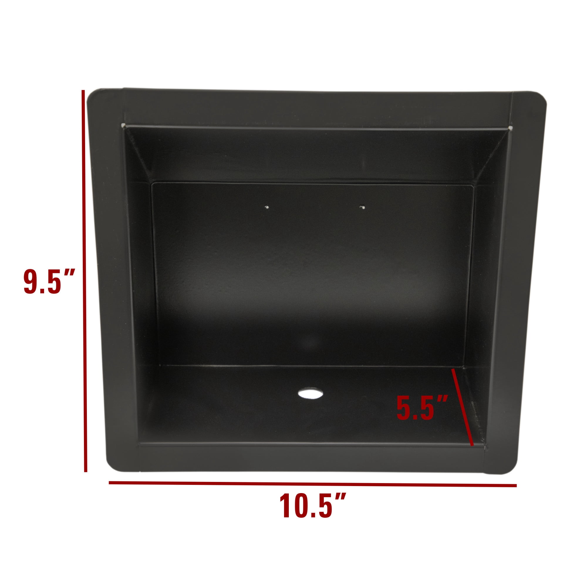 Extreme Max 5001.6669 Aluminum Flush-Mount Recessed Light Bucket - Black