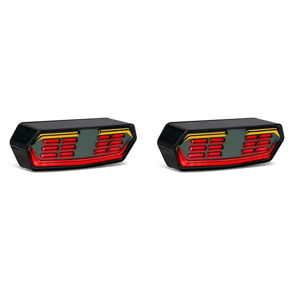 2X Motorcycle Brake Tail Light with Turn Signal Lights for Grom MSX125 CB650F CB650R CBR650F CTX700N, Smoked Lens