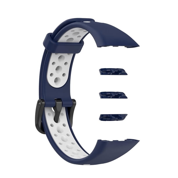 Compatible Con Huawei Band 6 / Honor Band 6 Tpu Correa De Reloj Impermeable Correa De Repuesto De Doble Color Noticed EL017268-04