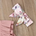 thumbnail image 5 of ZAXARRA Girl 3PCS Outfit Set,Round Neck Romper, Floral Pant, Hair Band, 5 of 5