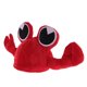 thumbnail image 5 of Divertido disfraz unisex de cangrejo: gorro de terciopelo con pinza., 5 of 9