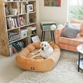 thumbnail image 3 of Majestic Pet Villa Velvet Bagel Pet Bed for Dogs, Calming Dog Bed Washable, Medium, Azure, 3 of 5