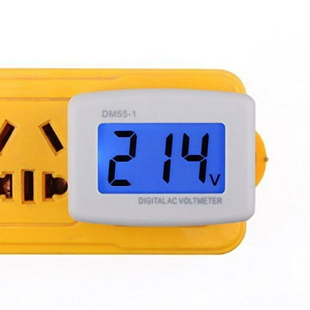 24 Volt Tester - DROKÂ Flat Plug AC 80-300V Voltage Panel Power Line Volt Test Monitor Gauge Met