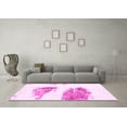 thumbnail image 3 of Ahgly Company Indoor Round Abstract Pink Modern Area Rugs, 8' Round, 3 of 4