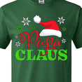 thumbnail image 4 of Inktastic Papa Claus with Christmas Santa Hat and Snowflakes T-Shirt, 4 of 5