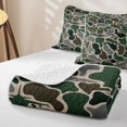thumbnail image 4 of Manfei Farmhouse Airplane Camo Twin Quilt Set, Mid Century Vehicle Twin Coverlet Set, Woodland Green, 2-Piece, 1 Bedspread and 1 Pillowcase, 4 of 7