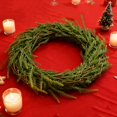 thumbnail image 1 of Adornos navideños circulares de ratán de 60 cm, corona de ratán con forma de aguja, decoración de plantas, adornos navideños para festivales, decoraciones navideñas para exteriores, decoraciones navid, 1 of 1