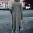 thumbnail image 7 of TKLPEHG Long Cardigan Sweaters for Women Fall Fashion Open Front Long Sleeve Oversized Casual Coat with Pockets (Gray,S), 7 of 7