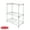 Chrome, variant on Rubbermaid 3-Tier Heavy Duty Black Wire Shelving Unit, 450lb Capacity