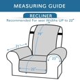 thumbnail image 2 of Recliner Cover Reversible Sofa Slipcover Furniture Protector Water Resistant 2 Inch Wide Elastic Straps Recliner Chair Cover Pets Kids Fit Sitting Width Up to 22" (Recliner, Navy/Beige), 2 of 7