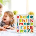 thumbnail image 4 of puzzle pying Montessori Enseñanza Ayudas de Educación Docencia Partido Aprendizaje de Cumpleaños de Navidad Letras minuscus CUTICAT Rompecabezas del alfabeto inglés, 4 of 8