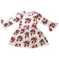 thumbnail image 1 of Toddler Girls Turkey Thanksgiving Fall Birthday Holiday Party Flower Girl Dress Ivory 2T XS (P500925P), 1 of 2