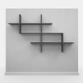 thumbnail image 4 of Ada Home Decor Furniture 59" 3 Tier Anthracite Warren Modern Wall Shelf, 4 of 7