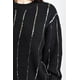 thumbnail image 4 of Sueter de punto con lentejuela Roman Fashion / Juvenil, 4004 (Negro / Plata) negro CH, 4 of 5