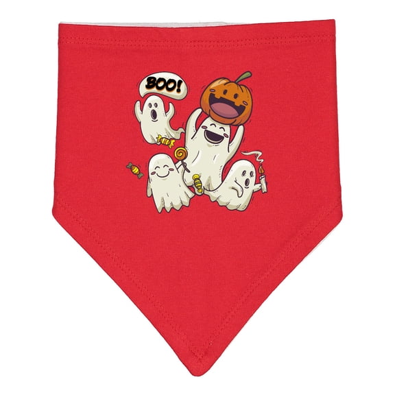 Inktastic Halloween Ghosts Baby Bandana Bib