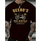 thumbnail image 1 of Camiseta de manga corta con estampado gráfico de bicicleta para hombre, estilo informal y moderno., 1 of 6
