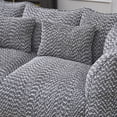thumbnail image 6 of Oversized Bean Bag Chairs for Adults, 73" Fluffy Loveseat Bean Bag Sofa with Armrest and High-Density Foam Filled, Plush Comfy Lazy Sofa for Living Room, Bedroom, Apartment, Grey, 6 of 7