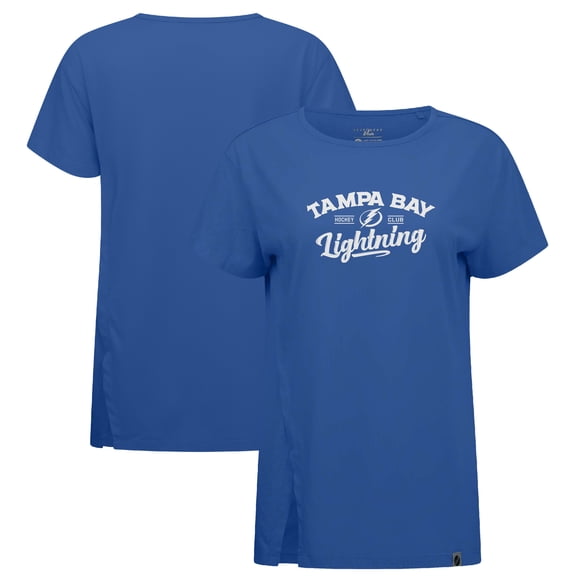 Women's Levelwear Blue Tampa Bay Lightning Influx Ice Wall T-Shirt
