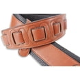 thumbnail image 4 of Walker & Williams G-48 Chestnut Brown Guitar Strap with Padded Glove Leather Back, 4 of 5