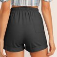 thumbnail image 4 of Diufon Work Shorts for Women Plus Size Summer Casual Elastic Waist Drawstring Comfy Pull On Shorts with Pockets, 4 of 9