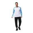 thumbnail image 5 of Weilanxin Swim Shirts for Men Long Sleeve Rashguard UPF 50+ Quick-Dry Surf Shirt Sports Swimwear Blue Collared L, 5 of 8