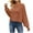 Brown, variant on BangWanChi Womens Sweatshirt with Pockets Womens Casual Solid Loose Round Neck Sweater Long Sleeved Tops