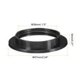 thumbnail image 2 of Uxcell E26 Light Socket Rings Lamp Shade Holder Adapter Ring for Light Fixtures Black 5 Pack, 2 of 5