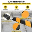 thumbnail image 5 of VEVOR 2 Pcs Cable Protector Ramp, Cable Cover with 2 Channels, Rubber Traffic Speed Bump, Max. Capacity Load 22,000lbs, Suitable for Asphalt, Concrete, and Gravel Driveways, 40.2" x 11.8" x 2.4", 5 of 10