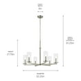 thumbnail image 2 of Kichler Lighting - Crosby - 6 Light Chandelier-21.75 Inches Tall and 32.25, 2 of 5