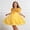 Yellow, variant on ITSAME Girls Formal Tutu Dresses Sequin Bow Puff Sleeve Princess Wedding Pageant Party Gown Pink Size 7-8