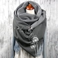 thumbnail image 2 of Femmes Plume Vintage Imprimé Boho Foulard Châles Wraps Hiver Chaud Écharpes Courtes, 2 of 4
