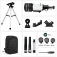 thumbnail image 6 of Telescope for Adults & Kids, 70mm Aperture 300mm Refractor Telescopes (15X-150X) for Astronomy Beginners, Portable Travel Telescope with Tripod, Phone Adapter & Carrying Bag, Astronomy Gifts for Kids, 6 of 9