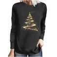 thumbnail image 2 of ChaoHeng Christmas Tops for Women T Shirts Women's Christmas Print Pullover Sweatshirt,Loose Long Sleeve Holiday Top, 2 of 5