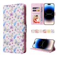 thumbnail image 3 of Compatible With Iphone 14 Pro Case Retro Gilded Flower Pu Leather Rfid Blocking Wallet Cover, 3 of 3
