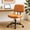 Blue, variant on Armless Office Desk Chair, PU Leather Ergonomic Task Chair with Low Back Lumbar Support, Height Adjustable Swivel Computer Chair for Home Office, White