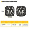 thumbnail image 5 of Yuyamidu Butterfly Car Sun Shade Windshield Moon Windshield Cover Car Accessories for Audo Truck Van 2 Pcs Easy to Install Sun Visor for Car Windshield, 5 of 5