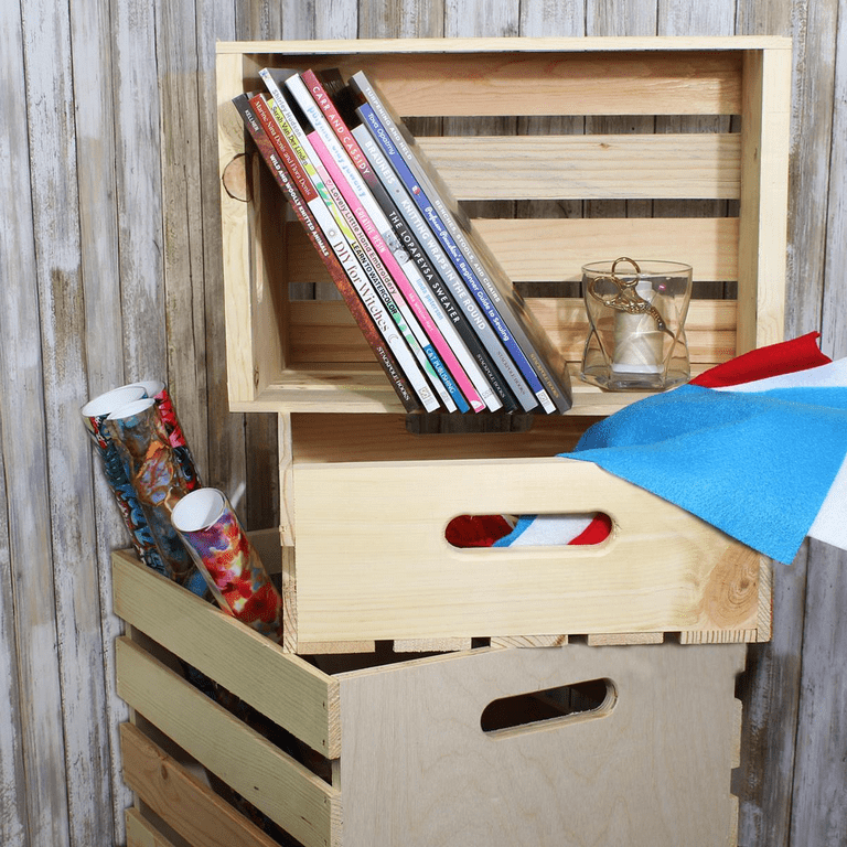 Crate storage outlet