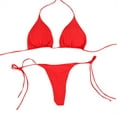 thumbnail image 2 of Cathalem Bikini Sets for Women Trendy Bikini Sets for Women Bikini Bathing Suits 2 Piece Swimsuit(Red,S), 2 of 4