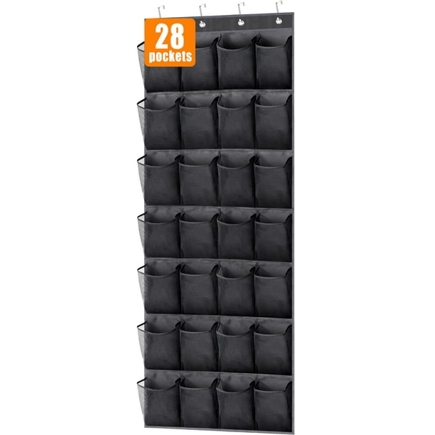 Organizador colgante para zapatos MISSLO, 28 bolsillos, para puerta de armario