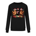 thumbnail image 4 of HOMBOM Womens Christmas Sweatshirts Black Holiday Crewneck Merry Xmas Light Up No Hood Sweatshirt for Adult, 4 of 6