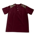 thumbnail image 3 of Men's Short Sleeve Henley Shirts Stretchy T-Shirts Button Down Tee Casual Basic Tops, 3 of 4