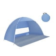 thumbnail image 4 of Tienda de campaña Quick Up para viaje, ventilada, impermeable, para 3 o 4 personas, refugio solar portátil para acampar, picnic, playa y exteriores., 4 of 8