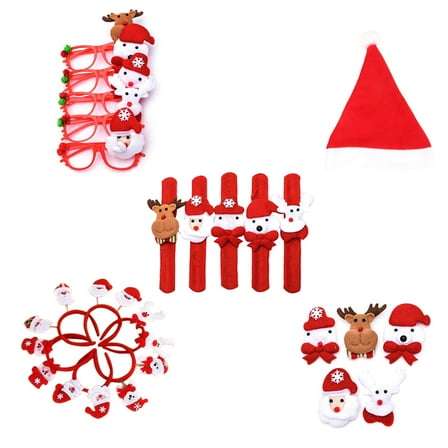 IBASETOY 5Pcs Children's Party Favors Multi Decoration for All Ages Christmas