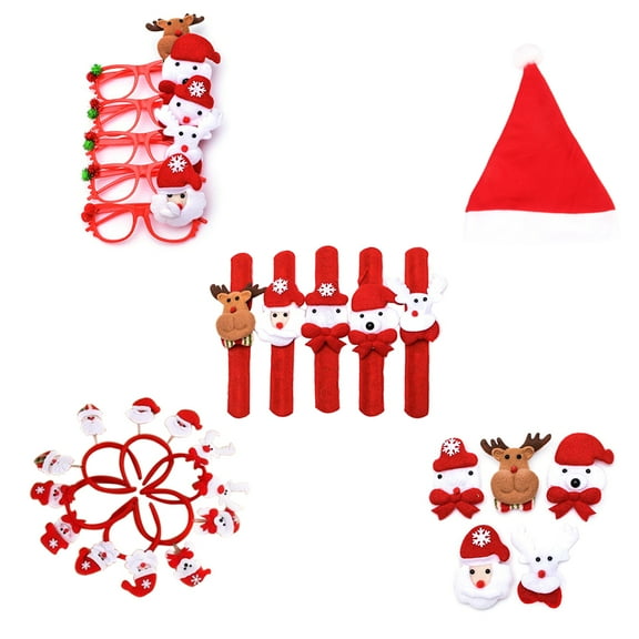 IBASETOY 5Pcs Children's Party Favors Multi Decoration for All Ages Christmas